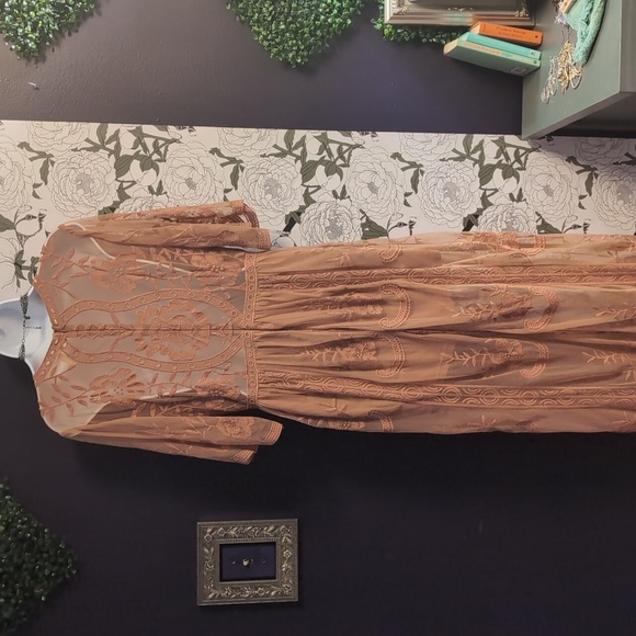 Lace & Embroidered Romper Dress - Picture 6 of 9